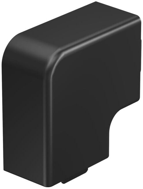 OBO Bettermann Capot d'angle plat HF25040SW 25 × 40 mm PVC noir WDK (6191790)