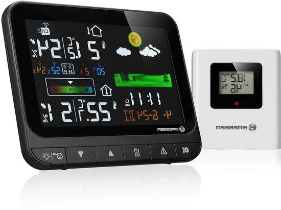 Bresser Weerstation met Sensor voor Binnen en Buiten, Wit