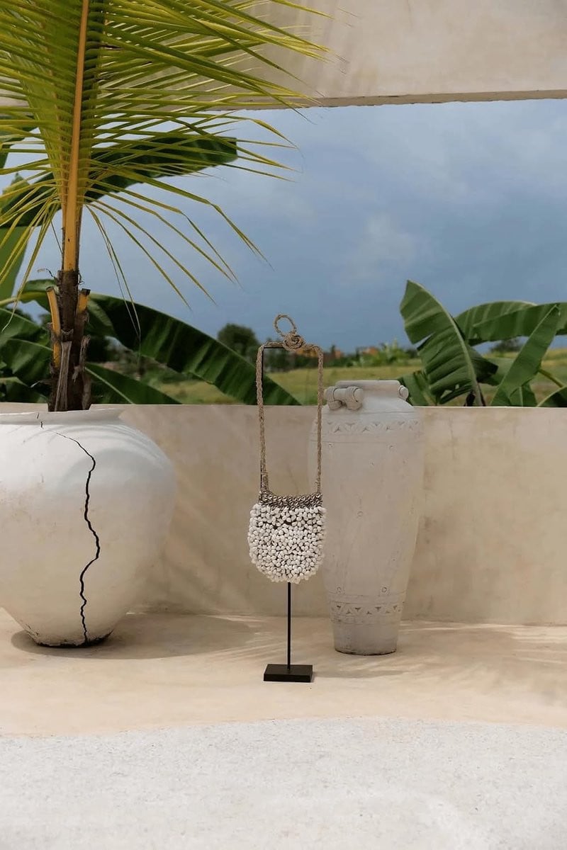 Bazar Bizar BAKU010NW Craft Shell tabletop in White/Nature