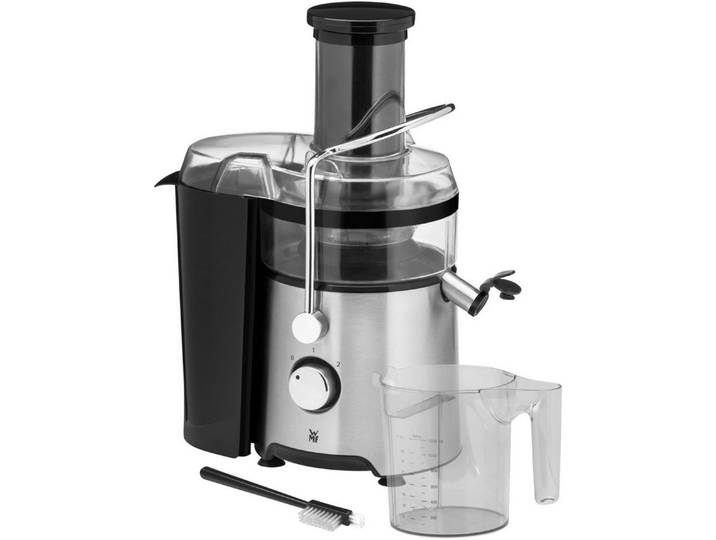 WMF Entsafter Kult X, elektrische Obst Gemüse Saftpresse aus Edelstahl, 500W, 500 W, Slow Juicer für große Fruchtstücke, 2 Geschwindigkeitsstufen