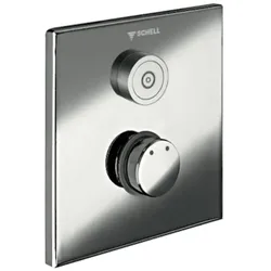 Unterputz-Dusche LINUS D-C-M, Mischwasser, Frontplatte, IP65 (CVD-Touch-Elektronik), Frontplatte chrom