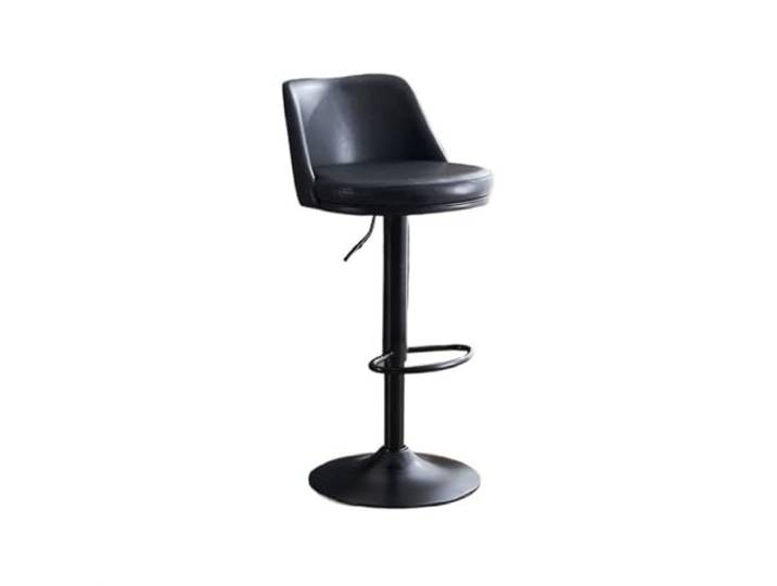 Barstühle Kücheninselstuhl for den Haushalt, 60–80 cm hochdrehbar(Schwarz)