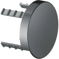 KEUCO IXMO Abdeckblende rund für Rohrunterbrecher, 59949130001, Farbe: Schwarzchrom gebürstet