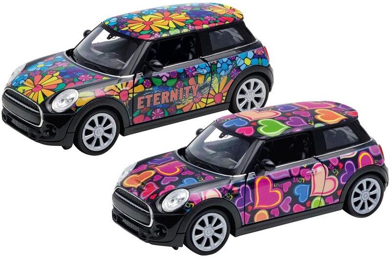 Mini Cooper Hatch, Véhicule à rétrofriction en métal - Goki