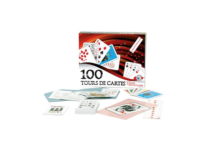 coffret 100 tours de cartes : cartes et accessoires pour réaliser 100 tours de cartes