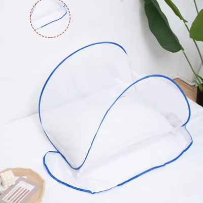 Inspire Curations Portable Pop Up Mosquito Net Head And Face Bed Cover blue s
