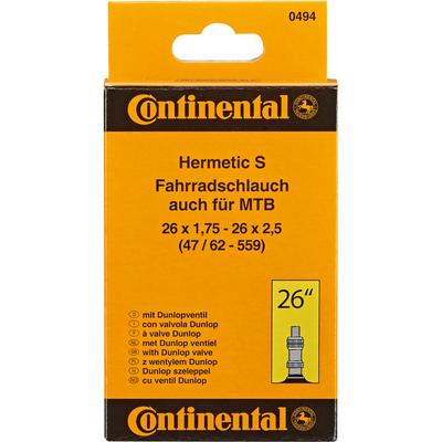 Fahrradschlauch PROPHETE "Continental", schwarz, Fahrradschläuche, 48mm, Dunlopventil (DV), 26 Zoll (66,04cm)