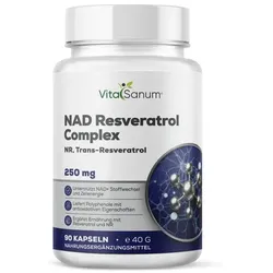 VitaSanum® NAD Resveratrol Complex – 2 Kapseln Tagesportion