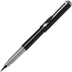 Pentel Brush-Pen GFKP3-NO, Pocket Brush, grau, Pinselspitze flexibel