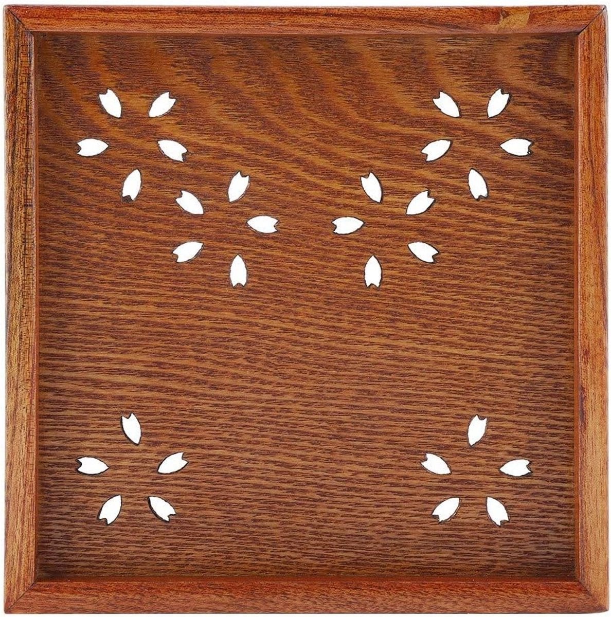 Houten Dienblad met Bloem Design voor Maaltijden en Voorgerechten