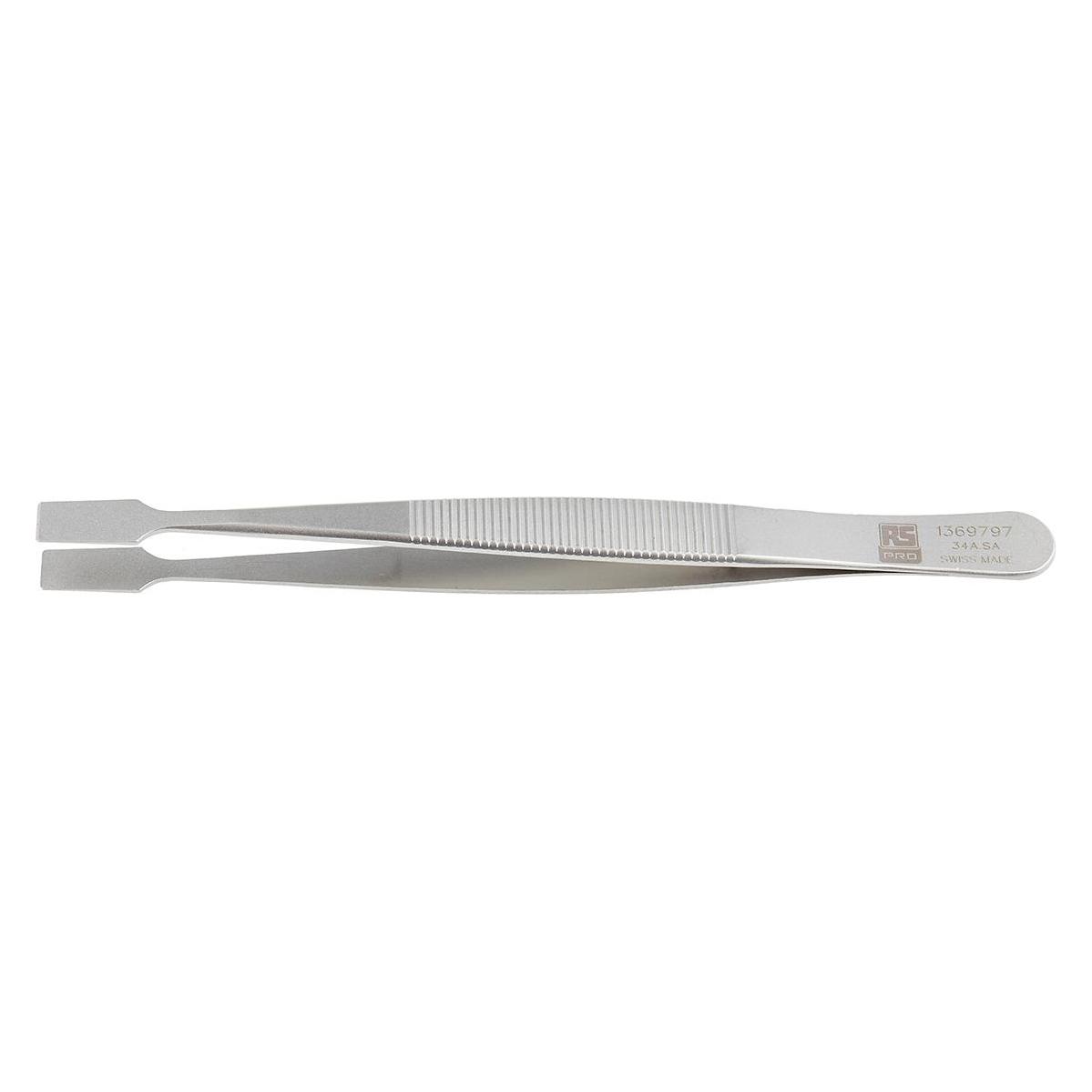 RS PRO Flat tip tweezers 120mm (1369797)