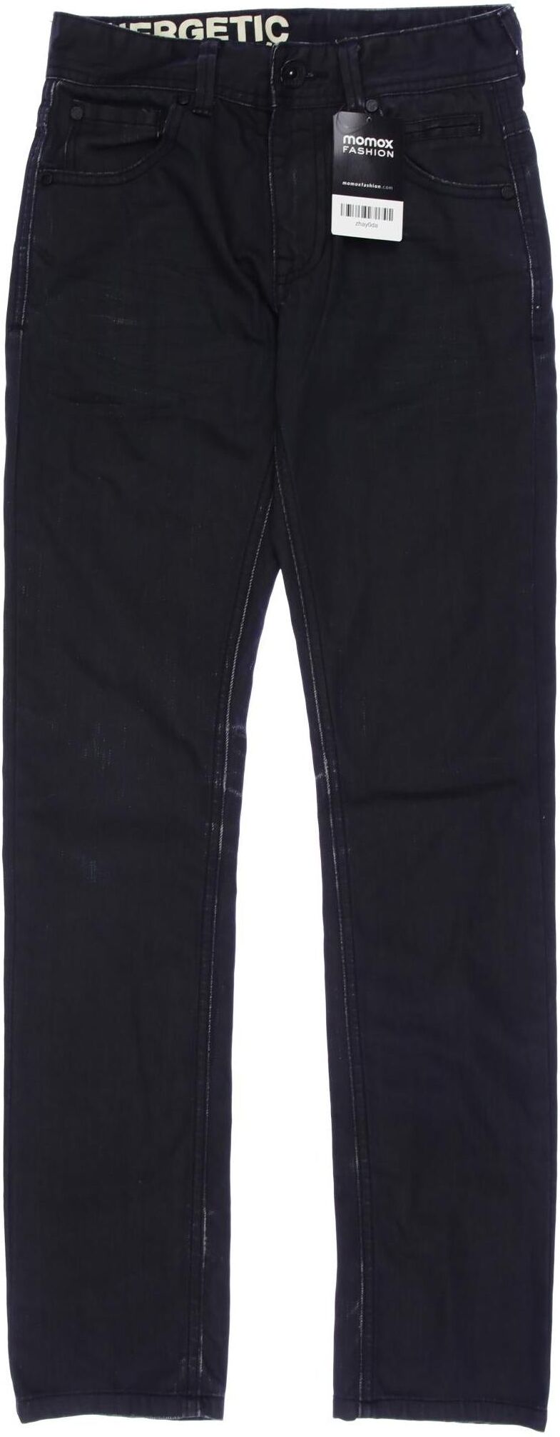 Outfitters Nation Damen Jeans, Schwarz, Gr. W24, Baumwolle - Second Hand