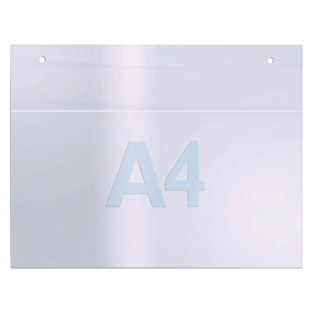 Twinco Wandprospekthalter DIN A4 quer Acryl transparent (A4, Quer) (5832-7)