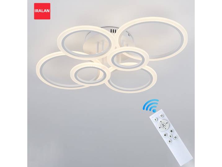 Lustre LED moderne pour la maison, luminaire de plafond en anneau, lustre pour salon et chambre à coucher, lampe suspendue de plafond.