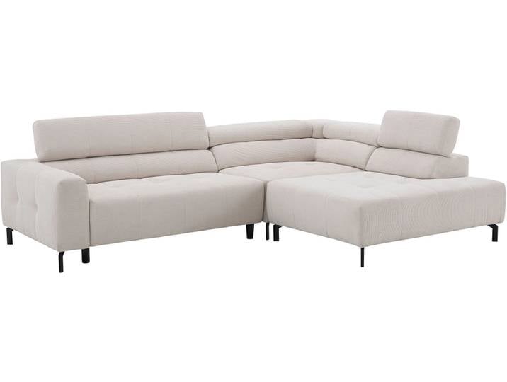 Ecksofa HAMILTON Stoff beige