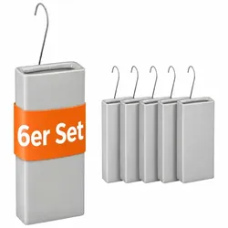 Relaxdays Luftbefeuchter Heizkörper 6er Set Grau