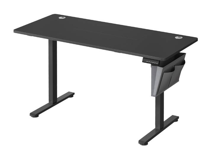Stehtisch SONGMICS Songmics 140 x 60 cm , schwarz (schwarz, schwarz), B:140cm T:60cm, Tische, Stehtisch, Material: Pressspan, Stahl