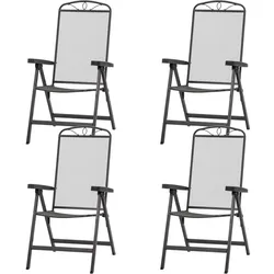 Siena  Garden Elda Klappsessel 4er Set anthrazit