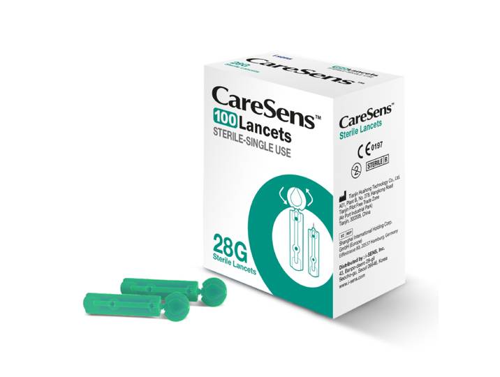 CareSens Lancetten 28G - Steriele uitwisselbare lancetten - Comfortabel prikken (100 stuks)