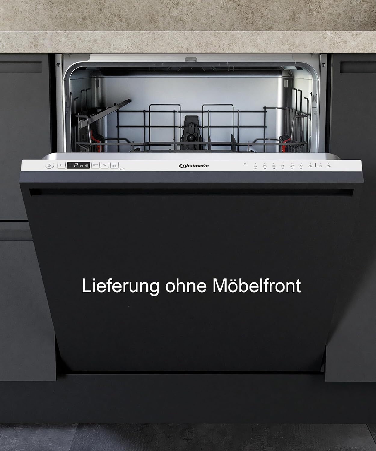 Bauknecht B2I HD526 A, Voll integriert, Standardgröße (60 cm), Weiß, 1,3 m, kalt, Heiß, 14 Maßgedecke