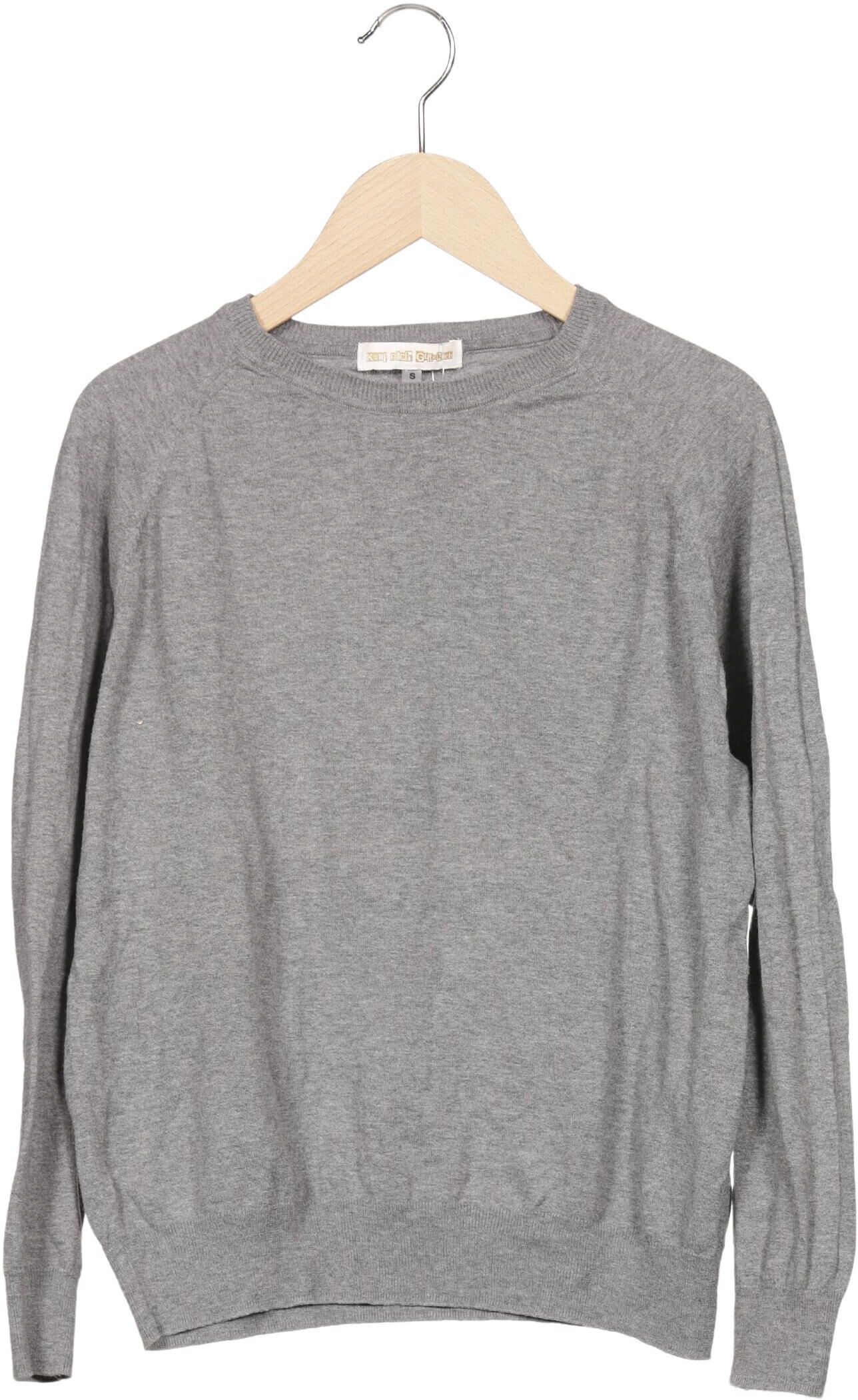 Kauf dich glucklich Damen Pullover, Grau, Gr. S, Baumwolle - Second Hand