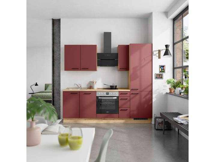 Küchenleerblock Easytouch High o. Geräte Rot