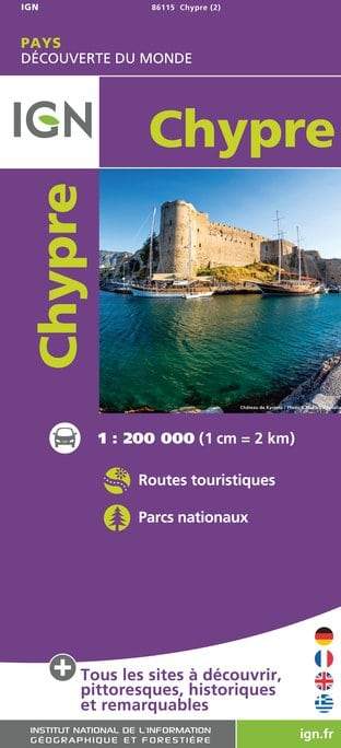 Carte routière - Chypre   IGN