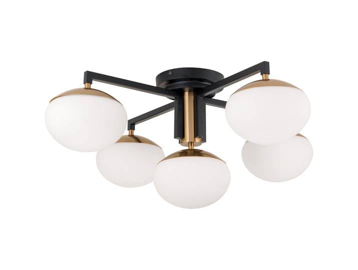 Deckenlampe Josephine schwarz-gold Stahl Dimmbar