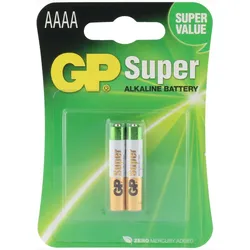 AAAA Batterie Alkaline SUPER 1,5V 2er Pack LR61