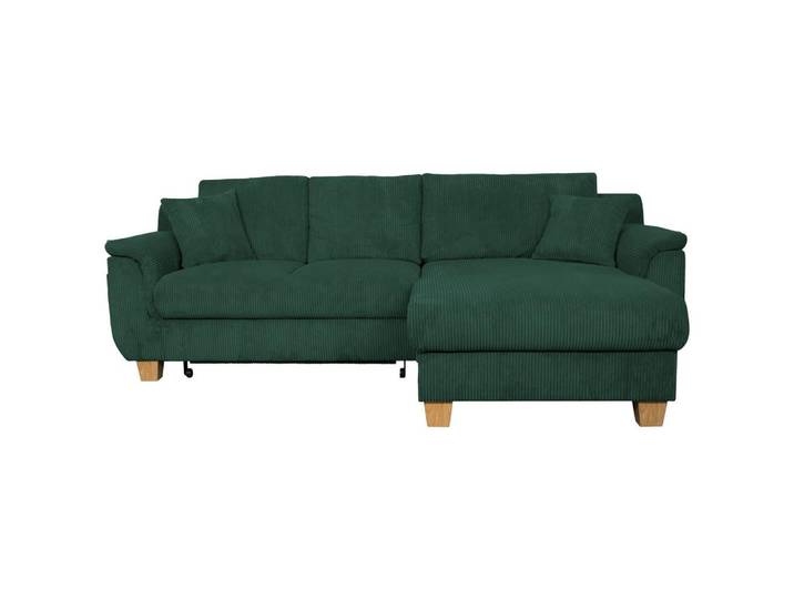 Ecksofa mit Schlaffunktion & Bettkasten Alex Grün