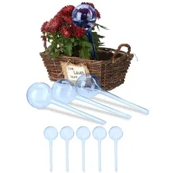 Relaxdays 9er Set Bewässerungskugeln Hellblau