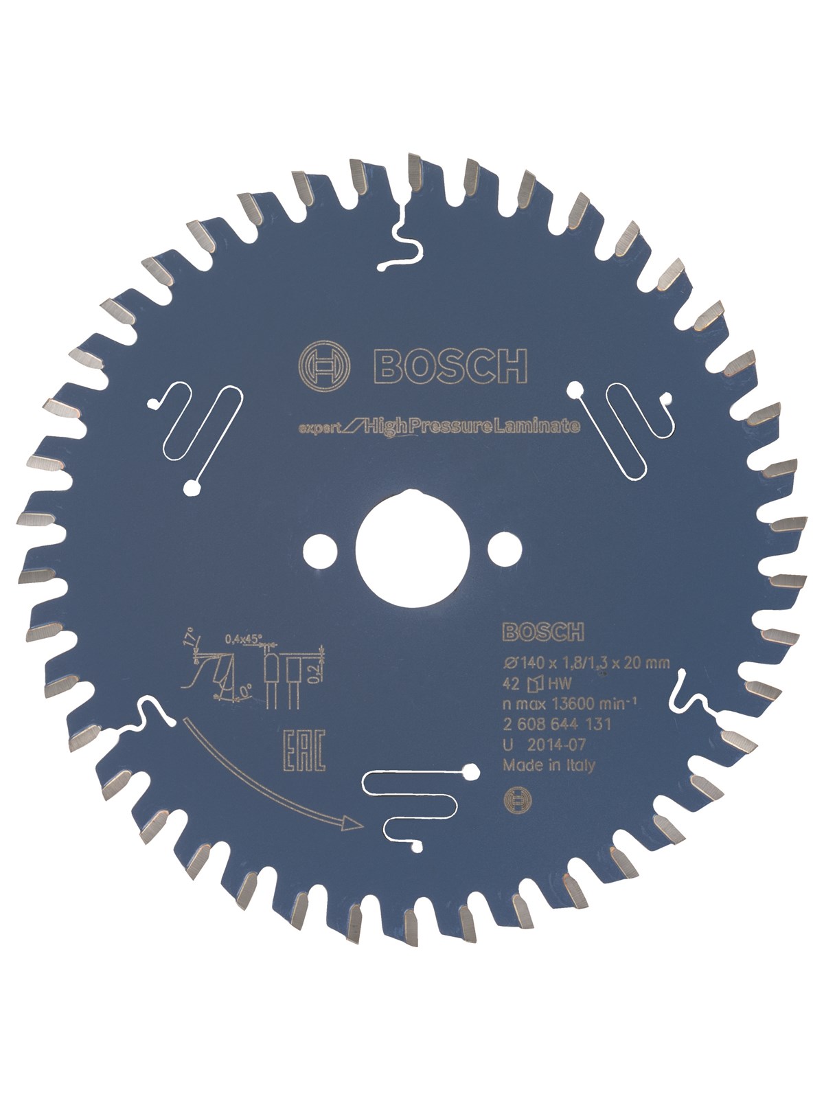Bosch RUNDSAVKL 140X20X1.8MM 42T EXP HIGHPRESS