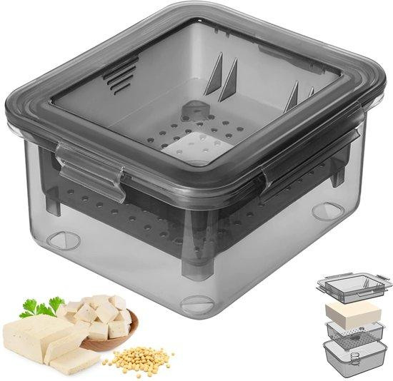 Unyqoos Tofu-pers van BPA-vrij kunststof met veermechanisme voor thuisgebruik