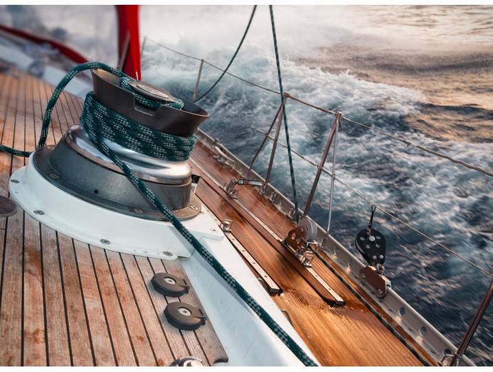 Fototapete PAPERMOON Sailing in Storm , bunt, B:3m L:2,23m, Vlies, Tapeten, Fototapete
