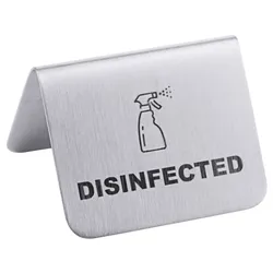 Contacto Schild DISINFECTED