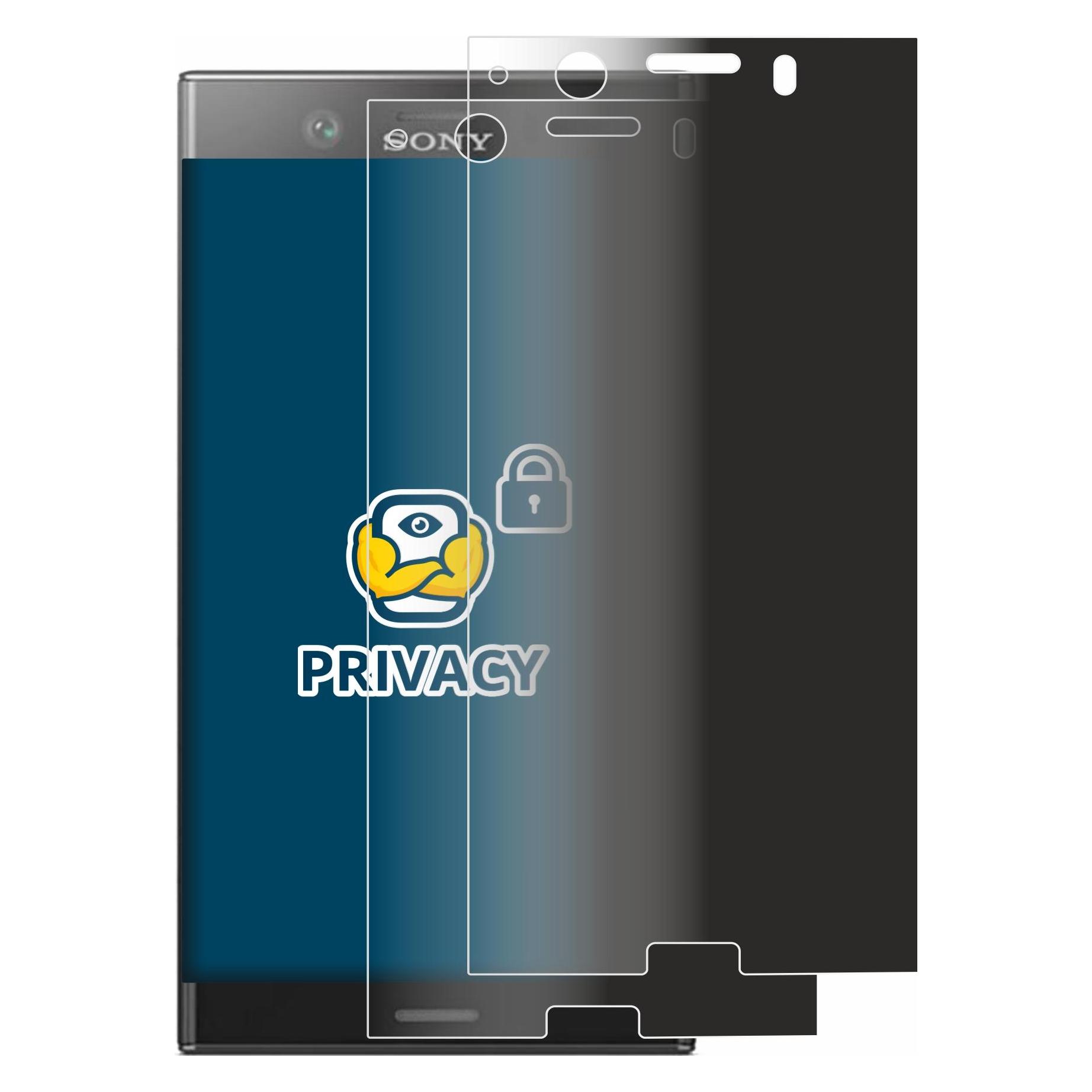 Brotect Sichtschutzfolie Anti-Spy Privacy Folie Blaulicht-Schutz (Sony Xperia XZ1 Compact) (4332469)