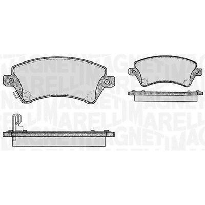 MAGNETI MARELLI Bremsbelagsatz, Scheibenbremse 363916060408 für TOYOTA