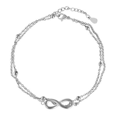 Armband ADELIA´S "Armband aus Edelstahl 24 cm", silber, Armbänder, Damen, 24cm, Edelstahl, Armband, Perfekt zum Verschenken an besondere Menschen