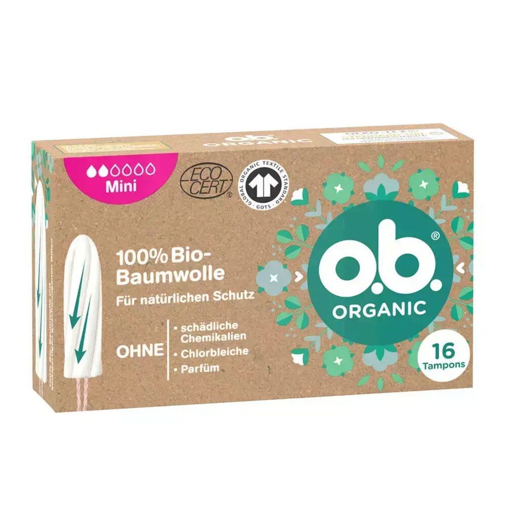 O.b. Tampons Organic mini 16 St Tampon