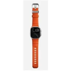 Nomad Rocky Point (42 mm, 44 mm, 45 mm, 49 mm, FKM, Fluorelastomer, Fluorkautschuk, Kunststoff, Reifen, Titan, Titanium), Uhrenarmband, Orange