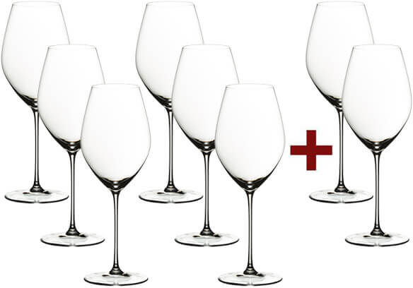 Riedel Veritas 8 for 6 Champagne Glasses