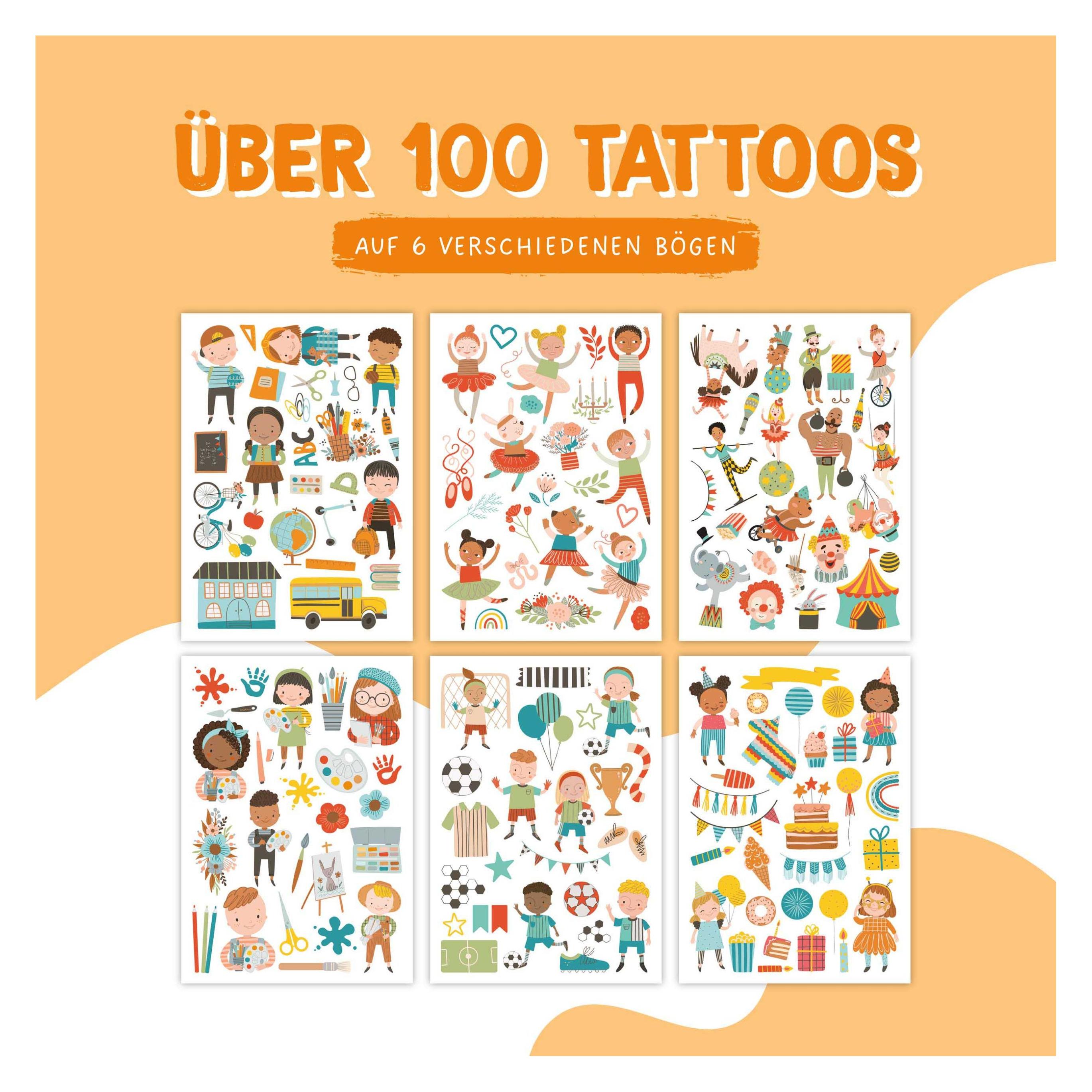 Papierdrachen 100 Kindertattoos - Aktivitäten (71720127)