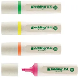 edding Highlighter 24 EcoLine Textmarker farbsortiert, 4 St.