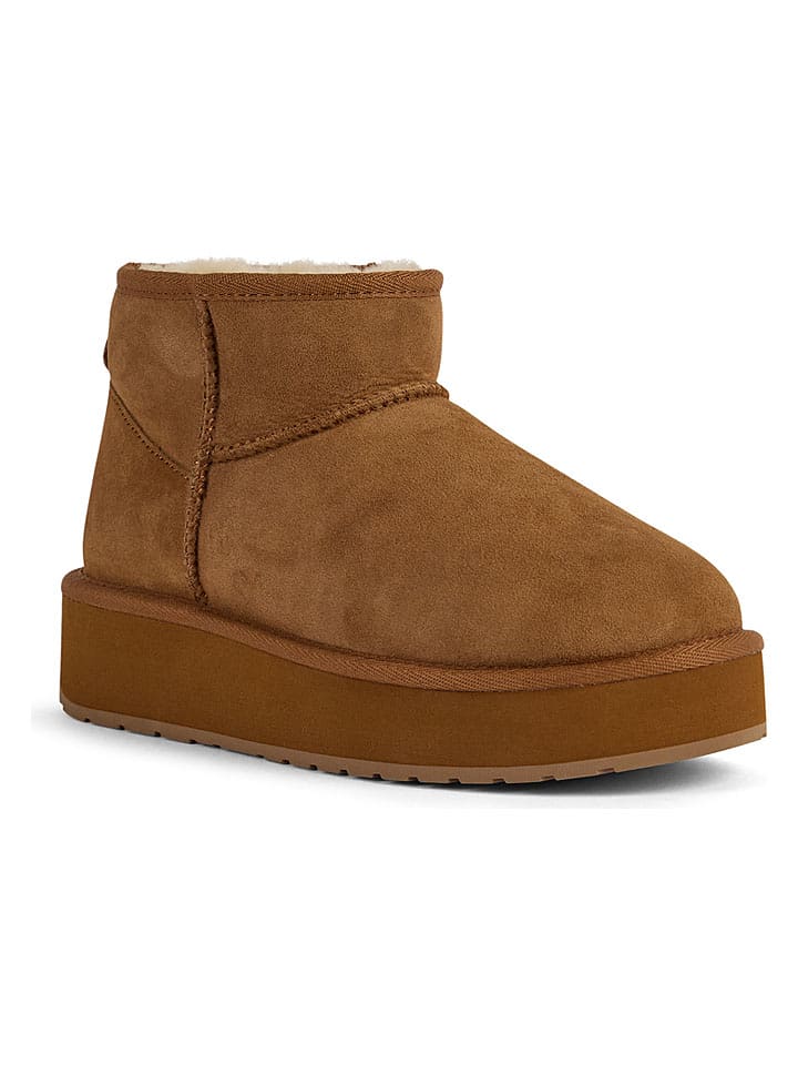 EMU Australia Leder-Winterboots in Camel - 36