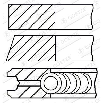 GOETZE ENGINE Kolbenringsatz 0842560600
