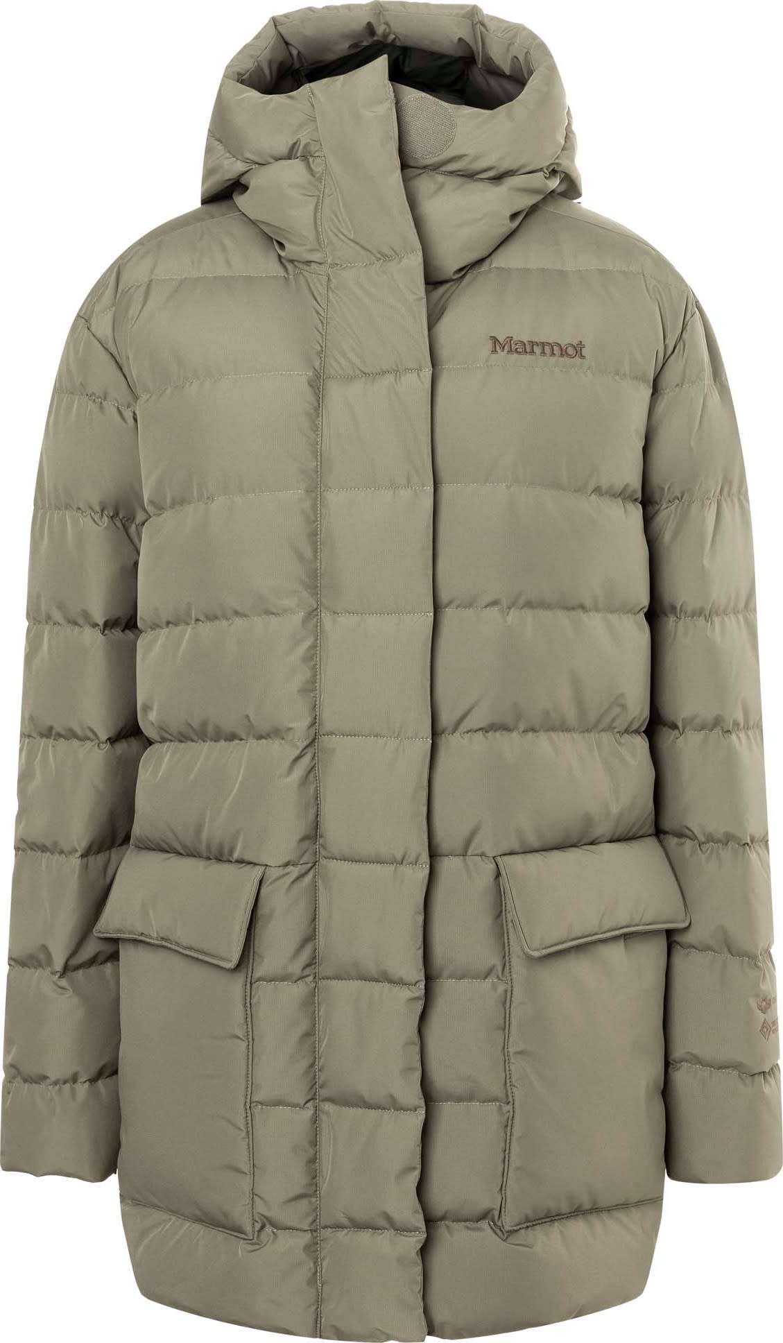 Marmot Women's Warmcube Gore-Tex Golden Mantle Jacket Vetiver M