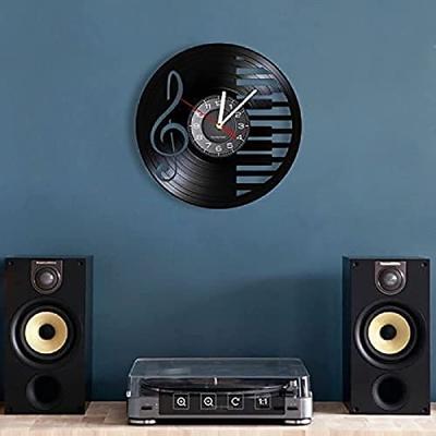 Wanduhr Küchenuhren Musiknoten Klaviertastatur Schallplatte Wanduhr modernes Design