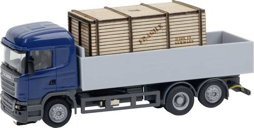 Faller 161325 Car System Digital LKW Scania R 13 HL Pritsche mit Holzkiste (HERPA) H0 Fahrzeug
