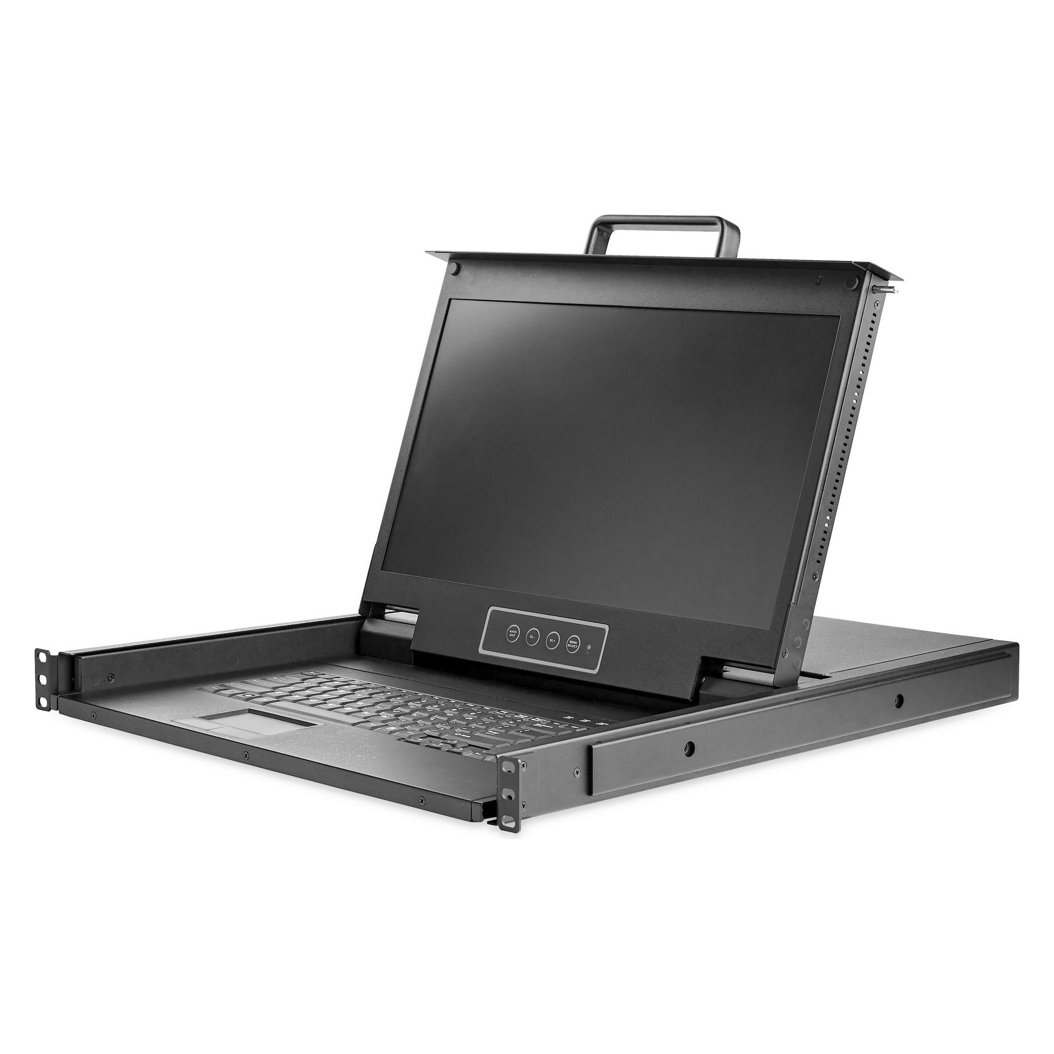 StarTech .com 1 HE KVM Konsole für Server Racks (RKCONS17HD)