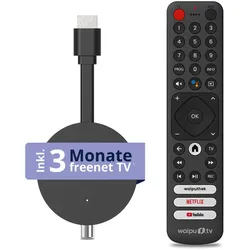 freenet TV 3in1 Hybrid Stick, Android TV, DVB-C/T2, 3 Mon. freenet TV
